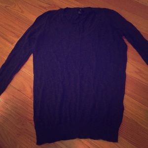 H&M sheer navy blue sweater